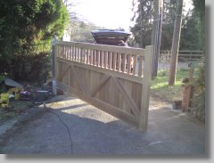 Hardwood Iroko keepers gate