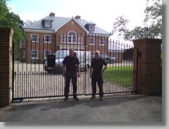 Steel swing gates